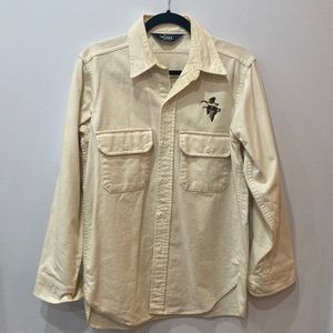 VINTAGE Woolrich Duck Button Up